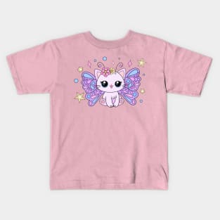 Kawaii Kitty Cat Fairy Kids T-Shirt